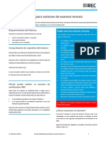 Guía de Candidato para Sesiones de Examen Remotas IBEC V1.1 PDF