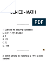 Gen Ed - Math