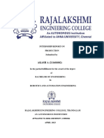 Intern Report by Akash A (211601002) PDF