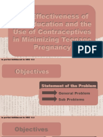 Effectiveness of Sex Ed & Contraceptives in Reducing Teen Pregnancy