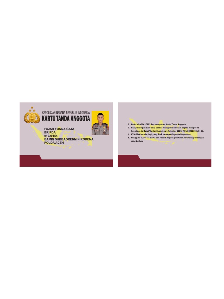 Cetak Id Card Bahan PVC PDF | PDF