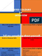 Questions of Interviews
