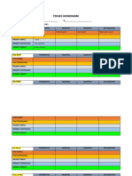 Tenses Homework Chart