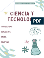 A4 Portada de Proyecto Científico Química Doodle Ilustrado Verde y Amarillo PDF