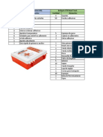 Lista de Materiales Botiquin XTR Vs Lista Estandar Mel