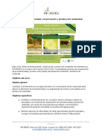 Curso Biodiversidad, Conservación y Producción Sostenible - Bases PDF