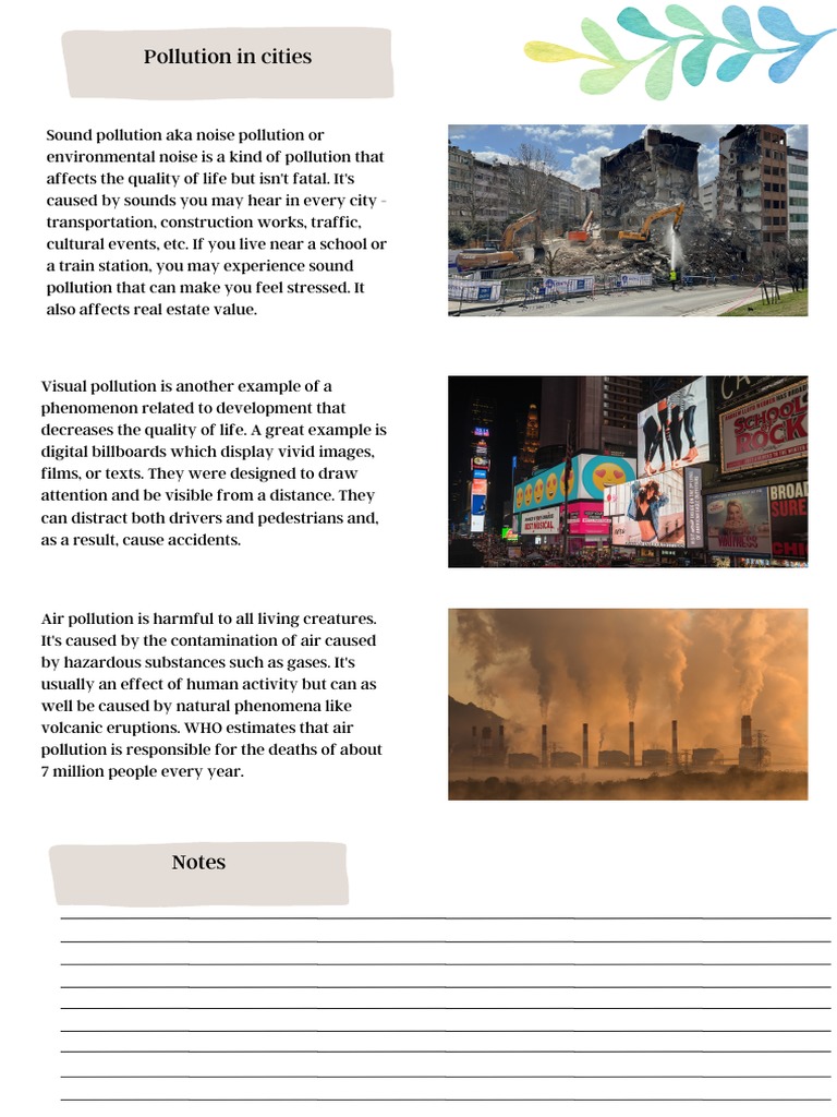 Pollution in Cities | PDF
