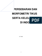 Persebaran Morfometri Kelelawar Dan Tikus Di Indonesia