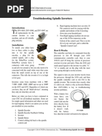 Troubleshooting Spindle Inverters