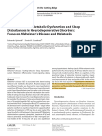 Neuroendocrine-Metabolic Dysfunction and Sleep Disturbances in Neurodegenerative Disorders - Focus On Alzheimer's Disease and Melatonin