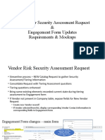 Vendor Security Assessment Request Form Updates