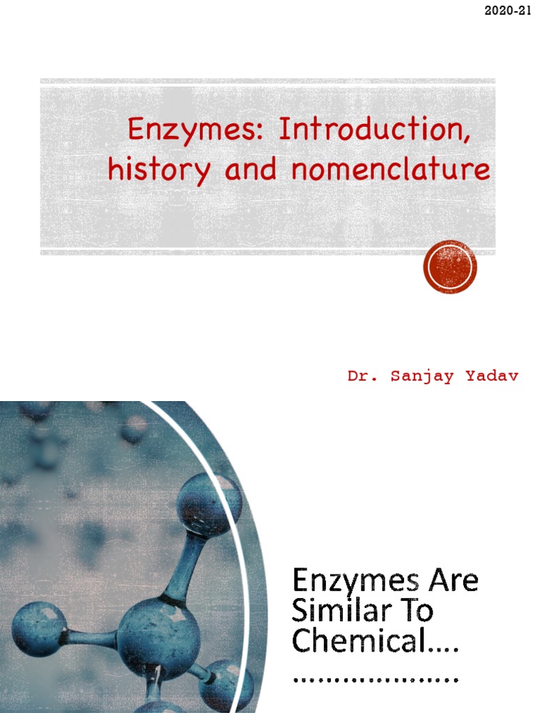 Enzyme 1 PDF PDF Cofactor (Biochemistry) Enzyme