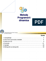 Metoda Programarii Dinamice 1