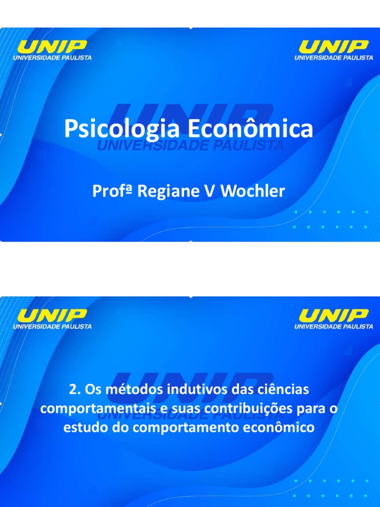 Slide Aulas 5 A 6 - PSICOLOGIA ECONÔMICA - Unip - 1sem22 | PDF ...