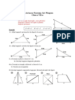Teorema Lui Pitagora - Cls VII - Fisa de Lucru PDF