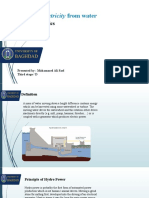 Generating Electrictiy From Water