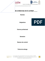 Estructura. Portafolio de Evidencias