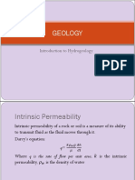 GEOLOGY - Intrinsic Permeability PDF Utb
