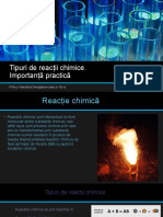 Tipuri de Reacții Chimice