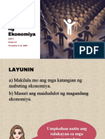 Week 5-6 Pagtataya NG Kalagayan NG Ekonomiya