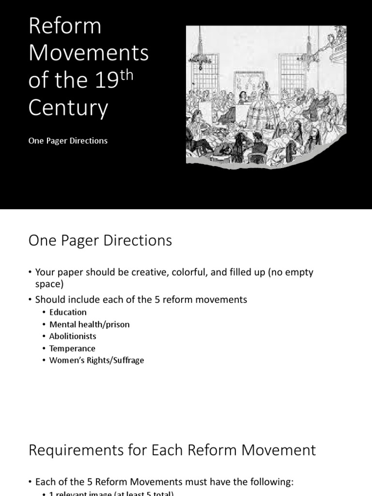 One pager directions pdf