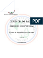 MANUAL DE FUNCIONES DE ENFERMERIA Area Central