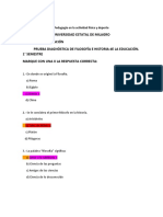 Prueba Diagnostica de Filosofia 2020