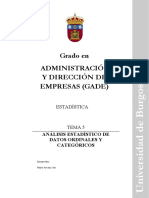TEMA 5 Análisis Estadístico de Datos Ordinales y Categóricos PDF