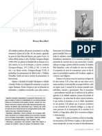 Marcellesi, F. - Nicholas Georgescu-Roegen, Padre de La Bioeconomía PDF