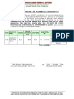 ACTA DE SOBRANTES