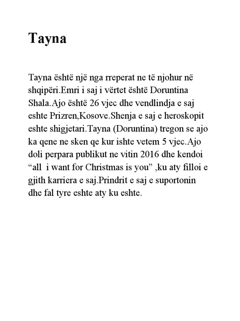 Tayna | PDF