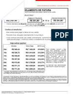 Parcelamento de fatura cartão Santander com até 24x e taxas a partir de 315% a.a