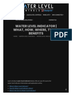 Water Level Indicator - What, How, Types, Purpose, Benefits