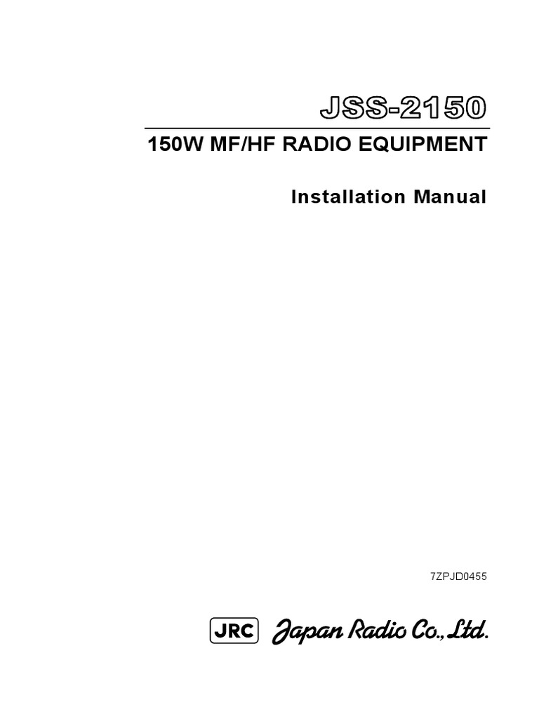 JRC JSS-2150 Install-Manual PDF | PDF | Cardiopulmonary Resuscitation ...