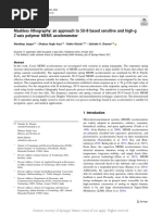 Maskless Lithography An Approach To SU-8 Based Sen