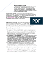 Diferencias Entre Organización Formal e Informal