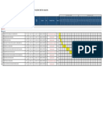 Diagrama Gantt de Desmontaje y Montaje de Chute Caracol