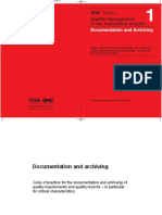 VDA Volume 1 - Documentation and Archiving