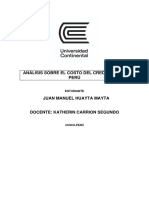 Análisis Sobre El Costo Del Credito en El Perú