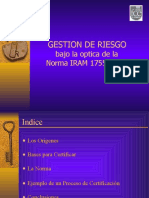 Presentación GESTION de RIESGO - Norma 17550 E1