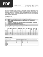 Met414 Quqlity Management Syllabus