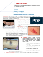 Formas de Lesiones