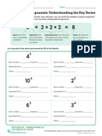 Exponents Understanding Key Terms PDF
