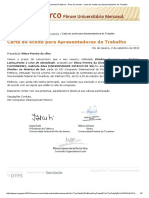 XIV Congresso Internacional FoMerco - Área Do Inscrito - Carta de Aceite para Apresentadores de Trabalho PDF