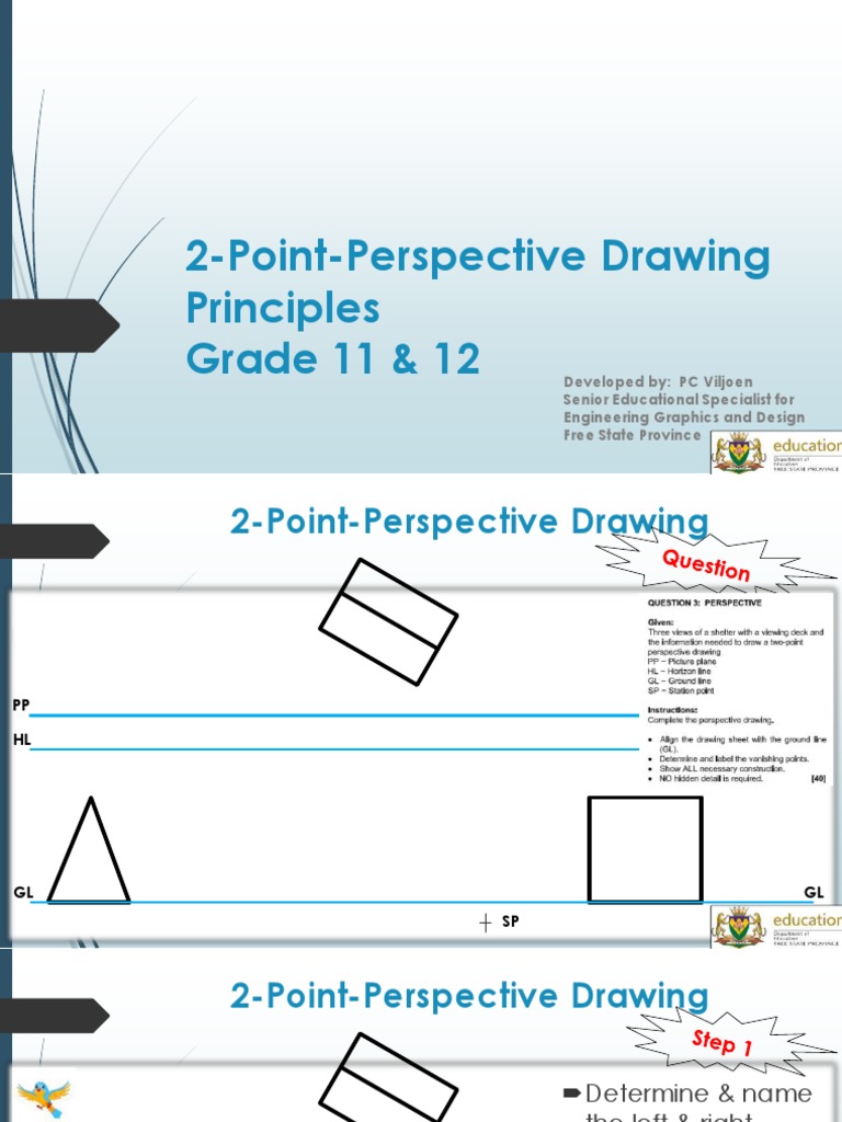 2-Point Perspective Drawing Guide | PDF