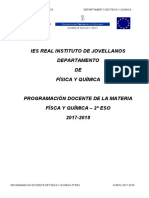 1 - Fyq Programación FQ 2º Eso 17-18 PDF