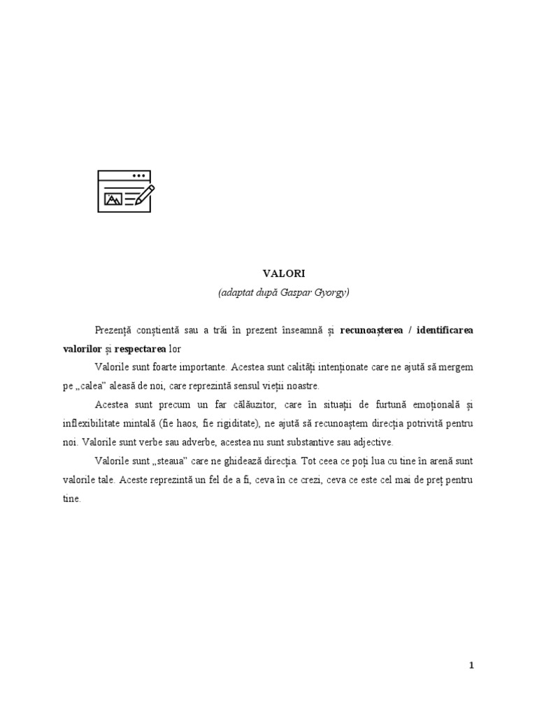 Valori Personale | PDF