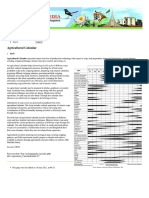 Agricultural Calender