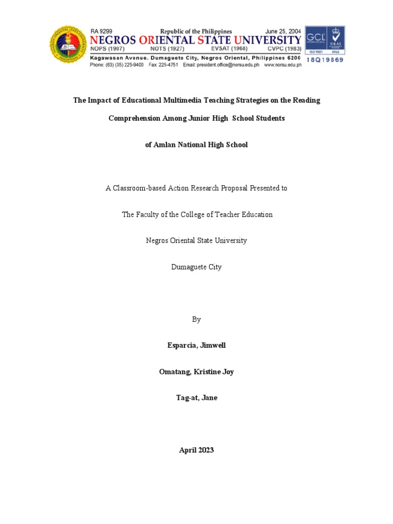 The Impact of Multimedia Teaching Strategies On The Comprehension Among ...
