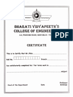 Bharati Vidyapeeth'S: College of Engineering